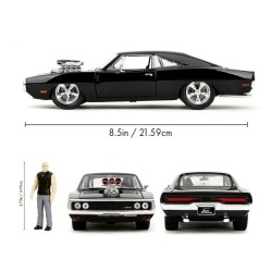 Jada Toys Fast and Furious 1 24 Dom and Dodge Charger RT - Thumbnail