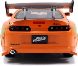 Hızlı ve Öfkeli Fast and Furious 1995 Toyota Supra 1:24 Pres Döküm Araba Brian O'Conner Figürlü - Thumbnail
