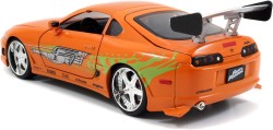Hızlı ve Öfkeli Fast and Furious 1995 Toyota Supra 1:24 Pres Döküm Araba Brian O'Conner Figürlü - Thumbnail