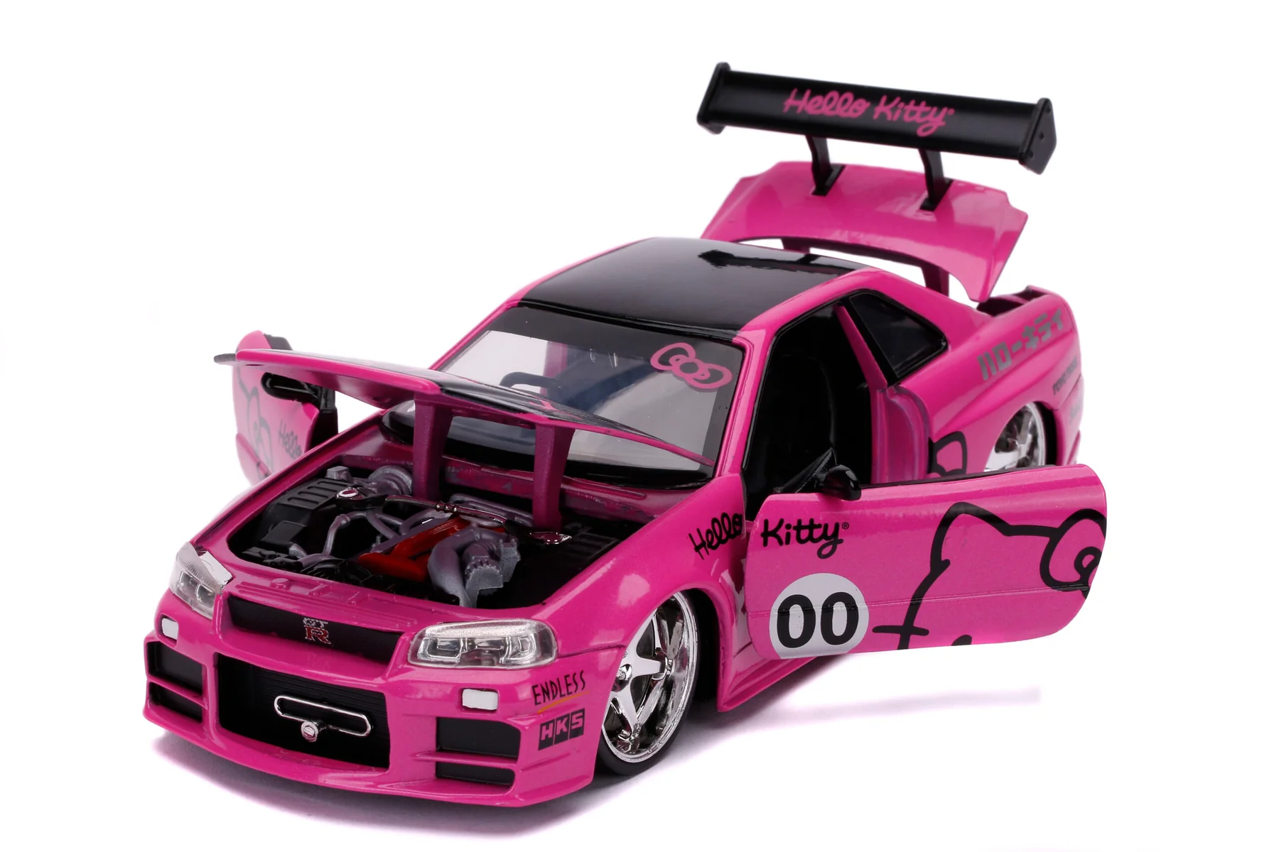 Jada Toys Hello Kitty 2002 Nissan Skyline 1 24 - Thumbnail