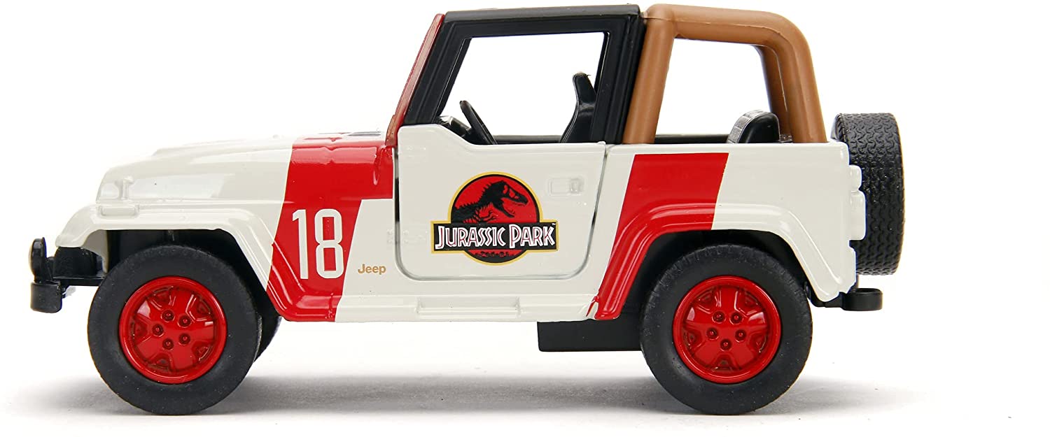 Jada Jeep Wrangler Jurassic Park 1/24 Métal Moulé