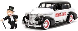 Mr. Monopoly 1939 Chevy Master 1:24 Ölçek Die Cast Metal Araç, Figürlü - Thumbnail