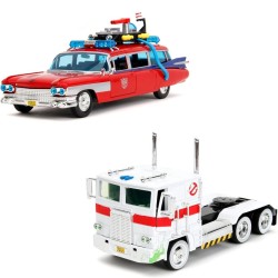 Jada Toys Optimus Prime Mash Up ve Cadillac Ecto 1 Mash Up 1 24 Bundle Seti - Thumbnail