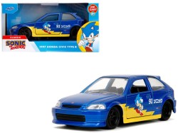 Jada Toys Sonic the Hedgehog 1 32 1997 Honda Civic Type R - Thumbnail