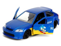 Jada Toys Sonic the Hedgehog 1 32 1997 Honda Civic Type R - Thumbnail