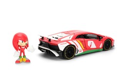 Jada Toys Sonic the Hedgehog Knuckles 1 24 Lamborghini Aventador - Thumbnail