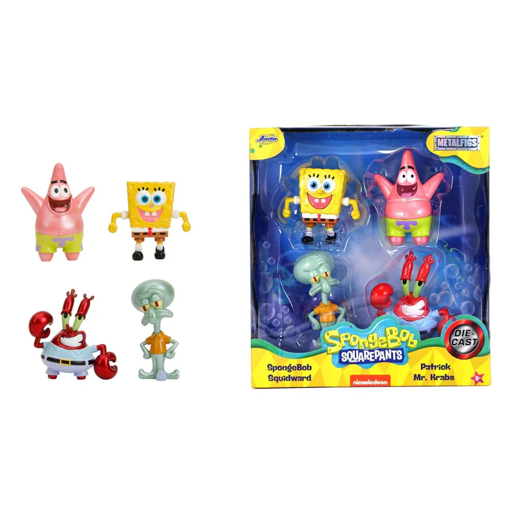 Jada Toys - Jada Toys Spongebob Squarepants 4lü Figür Seti Seri 1