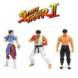 Jada Toys Street Fighter 2 15 CM Aksiyon Figür Seti Ryu Fei Long Chun Li - Thumbnail