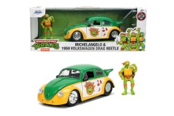 JADA TOYS TURTLES 1959 VOLKSWAGEN DRAG BEETLE 1 24 - Thumbnail