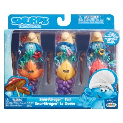 Jakks - Jakks Smurfs The Lost Village 3'lü Figür Seti Smurfdragon Tail