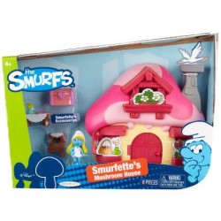 Jakks - JAKKS SMURFS THE LOST VILLAGE MANTAR EV VE OYUN SETI V4
