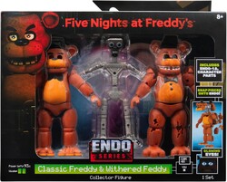 Jazwares Five Nights at Freddy's Endo Series Action Figure Classic Freddy and Withered Freddy - Thumbnail
