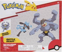 Jazwares Pokemon Battle 2'li Figür Seti Machamp ve Riolu - Thumbnail