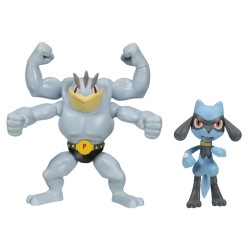 Jazwares Pokemon Battle 2'li Figür Seti Machamp ve Riolu - Thumbnail