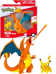 Jazwares Pokemon Battle 2'li Figür Seti Pikachu ve Charizard - Thumbnail