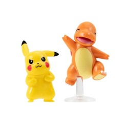 Jazwares Pokemon Battle 2'li Figür Seti Pikachu ve Charmander - Thumbnail