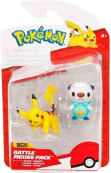 Jazwares Pokemon Battle 2li Figür Seti Pikachu ve Oshawott - Thumbnail