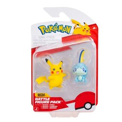 Jazwares - Jazwares Pokemon Battle 2li Figür Seti Pikachu ve Sobble