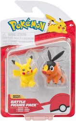 Jazwares Pokemon Battle 2li Figür Seti Pikachu ve Tepig - Thumbnail