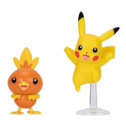 Jazwares Pokemon Battle 2'li Figür Seti Pikachu ve Torchic - Thumbnail