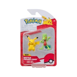 Jazwares Pokemon Battle 2'li Figür Seti Pikachu ve Treecko - Thumbnail