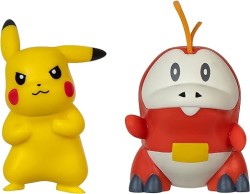 JAZWARES POKEMON BATTLE 2LI SET FUECOCO AND PIKACHU - Thumbnail