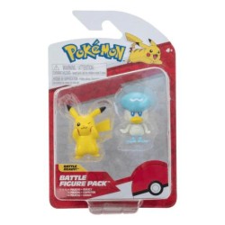 JAZWARES POKEMON BATTLE 2LI SET QUAXLY AND PIKACHU - Thumbnail