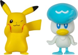 JAZWARES POKEMON BATTLE 2LI SET QUAXLY AND PIKACHU - Thumbnail