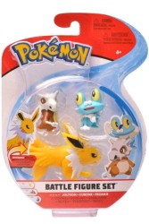 JAZWARES POKEMON BATTLE 3LU SET JOLTEON CUBONE FROAKIE - Thumbnail