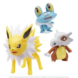 JAZWARES POKEMON BATTLE 3LU SET JOLTEON CUBONE FROAKIE - Thumbnail