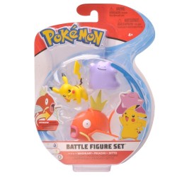 JAZWARES POKEMON BATTLE 3LU SET MAGIKARP PIKACHU DITTO - Thumbnail