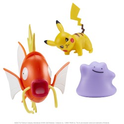 JAZWARES POKEMON BATTLE 3LU SET MAGIKARP PIKACHU DITTO - Thumbnail