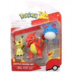 Jazwares - JAZWARES POKEMON BATTLE 3LU MIMIKYU CHARMELEON MARILL
