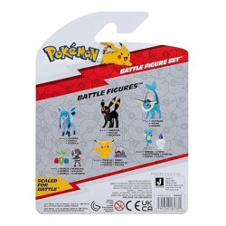 JAZWARES POKEMON BATTLE 3LU SET OMANYTE LUCARIO PIKACHU - Thumbnail