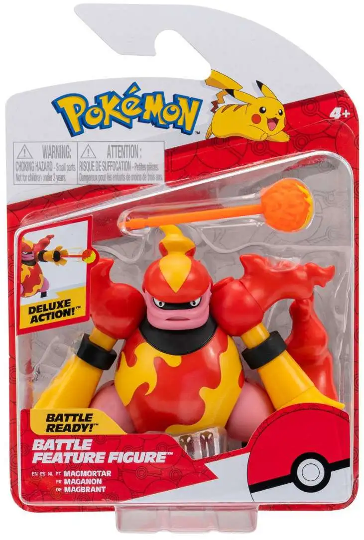 Jazwares - JAZWARES POKEMON AKSIYON FIGUR MAGMORTAR
