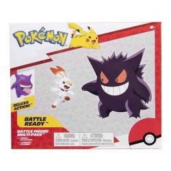 JAZWARES POKEMON BATTLE FIGURE 2LI SET GENGAR AND SCORBUNNY - Thumbnail