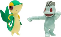 JAZWARES POKEMON BATTLE FIGURE MACHOP AND SNIVY - Thumbnail