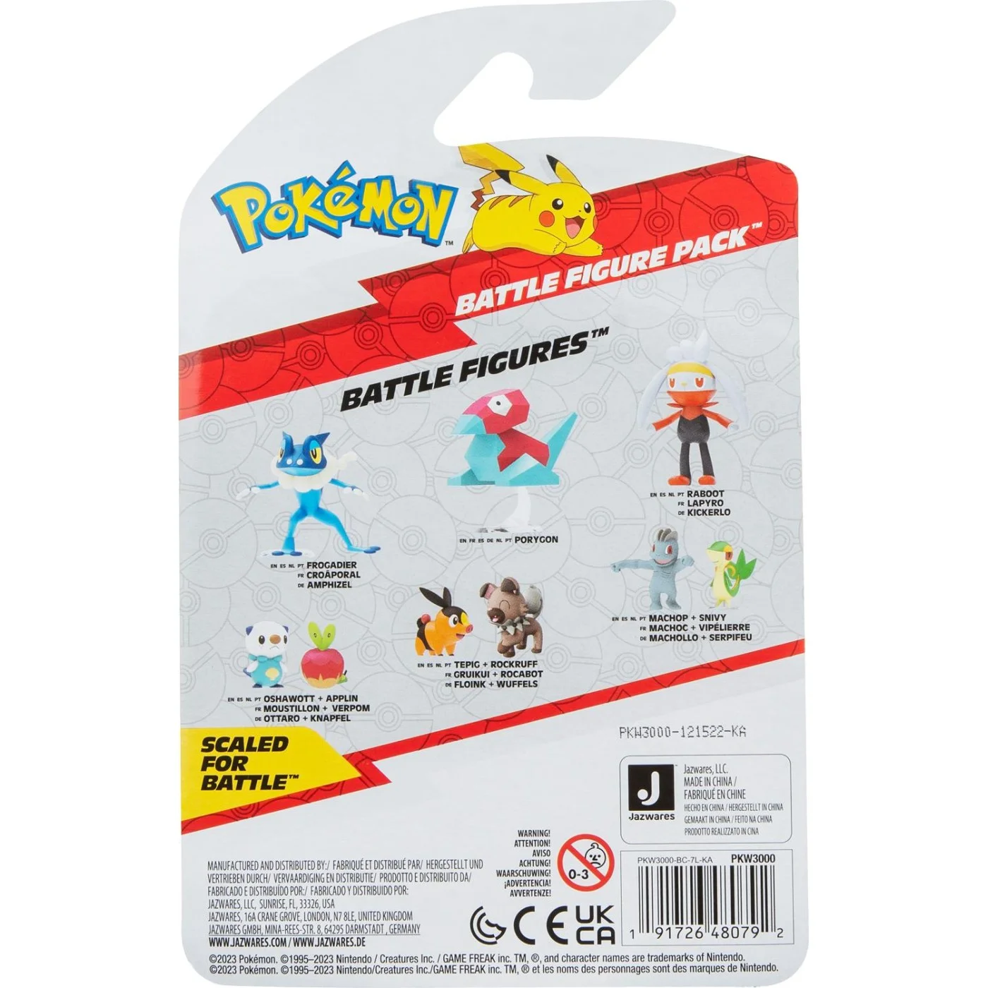 JAZWARES POKEMON BATTLE FIGURE OSHAWOTT AND APPLIN - Thumbnail