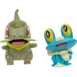 JAZWARES POKEMON BATTLE FIGURE FROAKIE VE AXEW - Thumbnail