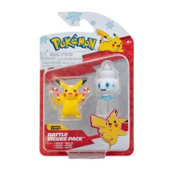 Jazwares - JAZWARES POKEMON BATTLE HOLIDAY PIKACHU AND VANILITE
