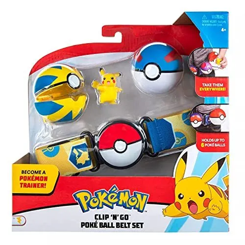 JAZWARES POKEMON CLIP N GO KEMER PIKACHU - Thumbnail