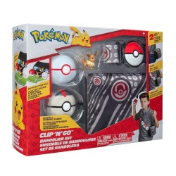 Jazwares - JAZWARES POKEMON CLIP N GO BANDELIER SET EEVEE AND TIMER BALL