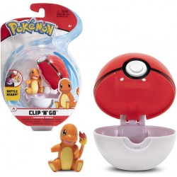 Jazwares Pokemon Clip N Go Charmander ve Pokeball - Thumbnail