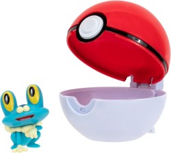 JAZWARES POKEMON CLIP N GO FROAKIE AND POKEBALL - Thumbnail