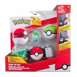 JAZWARES POKEMON CLIP N GO KEMER VE FIGUR SETI BULBASAUR - Thumbnail