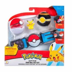 Pokemon Clio N Go Kemer ve Figür Seti Pikachu - Thumbnail