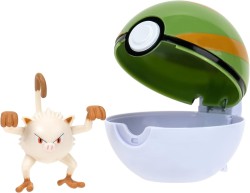 JAZWARES POKEMON CLIP N GO MANKEY AND NEST BALL - Thumbnail