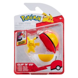 Jazwares Pokemon Clip N Go Pikachu ve Fastball - Thumbnail
