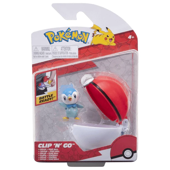 JAZWARES POKEMON CLIP N GO PIPLUP - Thumbnail