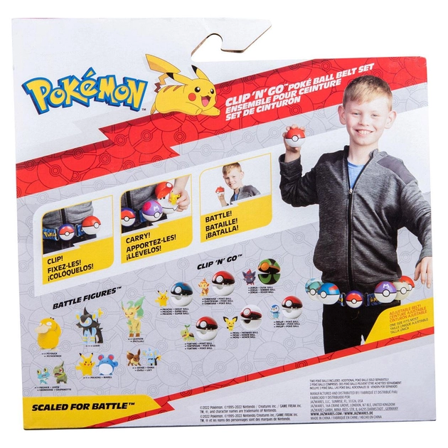 JAZWARES POKEMON CLIP N GO POKEBALL BELT SET SNEASEL AND DUSK BALL - Thumbnail